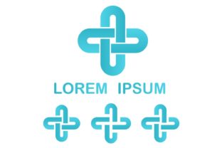 Download Cyan Geometrical Logo Design Set - Geometrical logo Collection