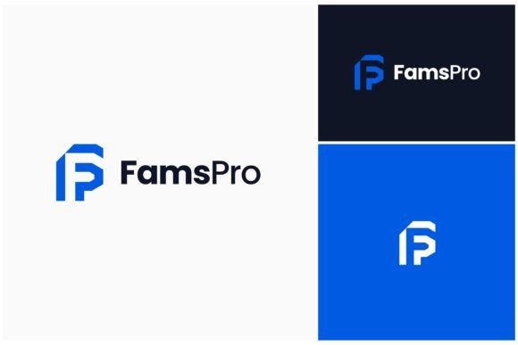 Download Letter FP Monogram Geometric Logo - Premium Resources