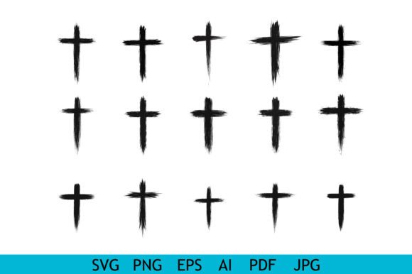 Download Grunge Cross Brush Stroke Symbol Set - Run Collection